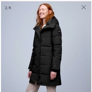 All Black Canadian Goose Parka